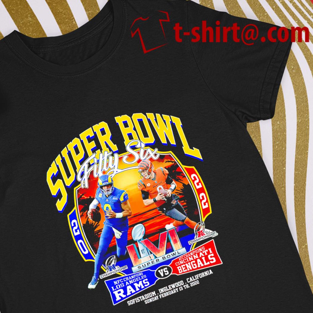 Super Bowl 2022 Rams Vs Bengals New Design T-Shirt - REVER