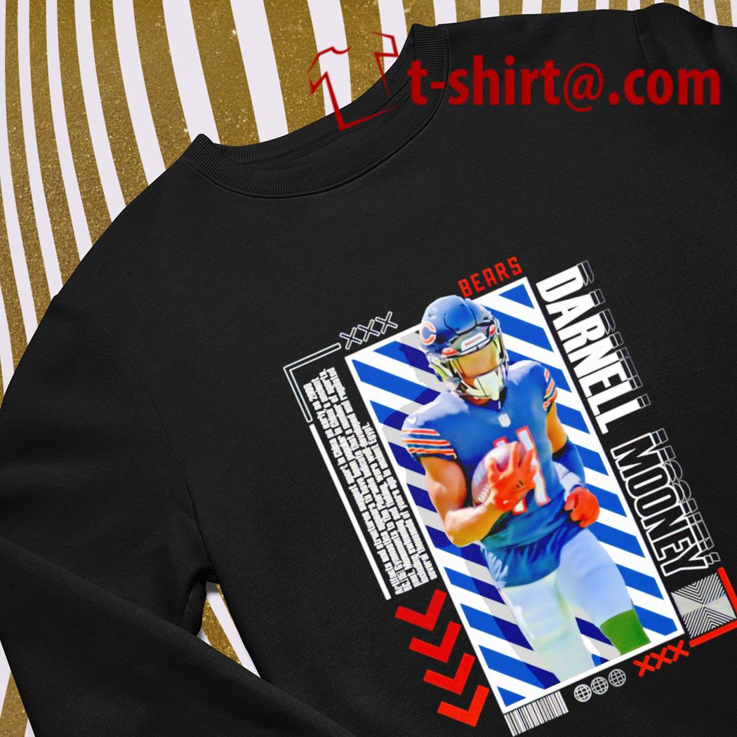 Darnell Mooney 11 Chicago Bears football player glitch poster gift shirt,  hoodie, sweater, long sleeve and tank top