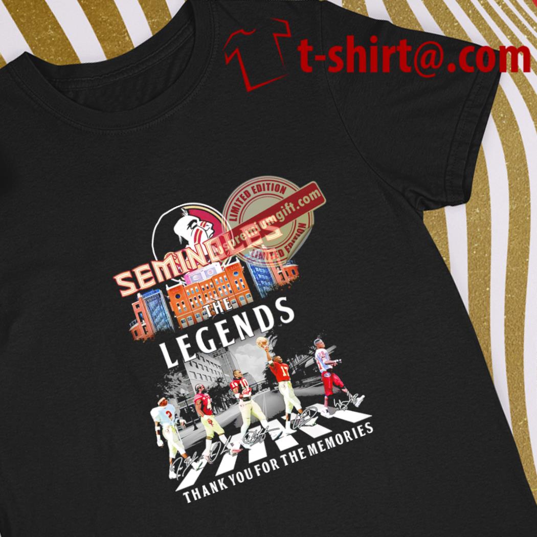 Nice florida State Seminoles football the legends thank you for the memories players signatures shirt