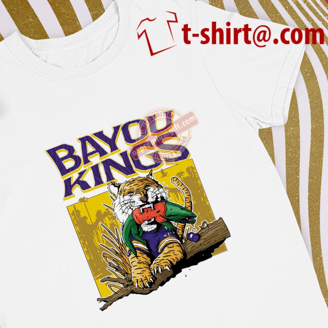 Official lSU Tigers vs. Florida Gators football Tiger bites Gators bayou kings funny shirt