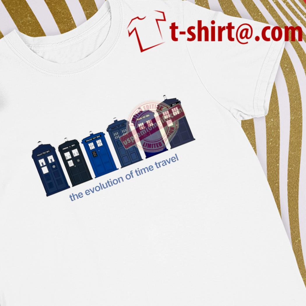 Original doctor Who Tardis the evolution of time travel funny shirt