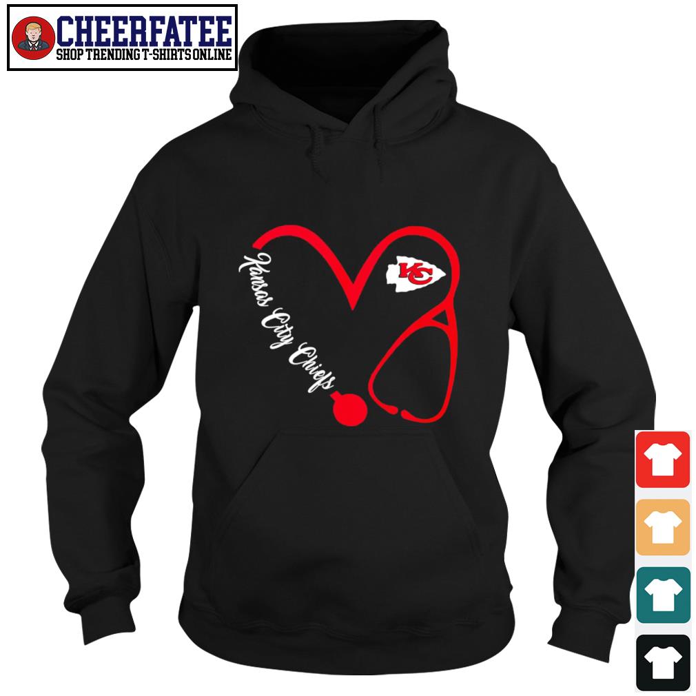 Funny Kansas City Chiefs Nurse Stethoscope Heart Shirt - Daisy Tshirt